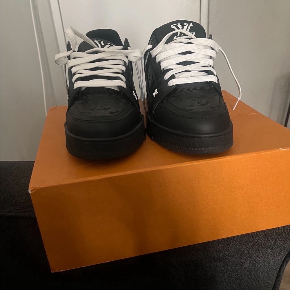 Louis Vuitton Black and White Sneakers